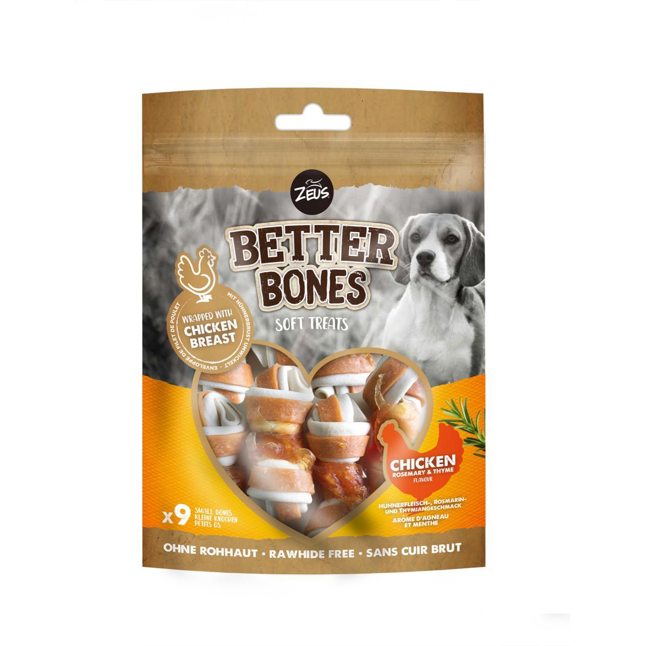 Zeus Better Bones, Rawhide Alternative, Wrapped Chicken 7.5cm