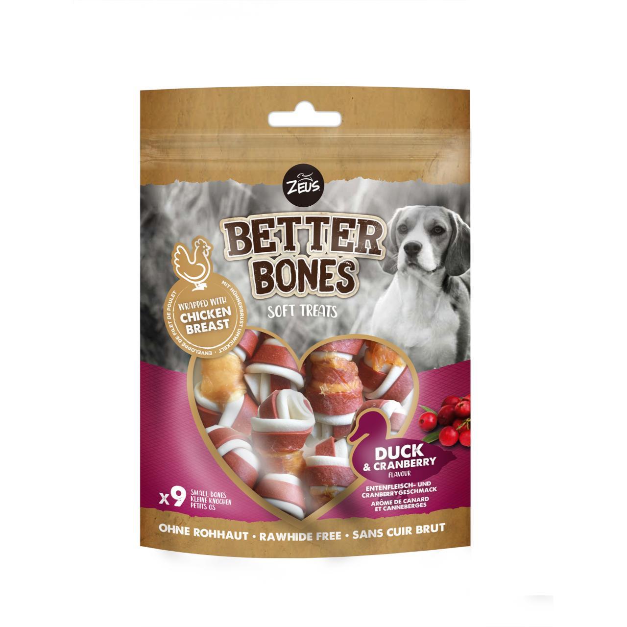 Zeus Better Bones, Rawhide Alternative, Duck & Cranberry Twist