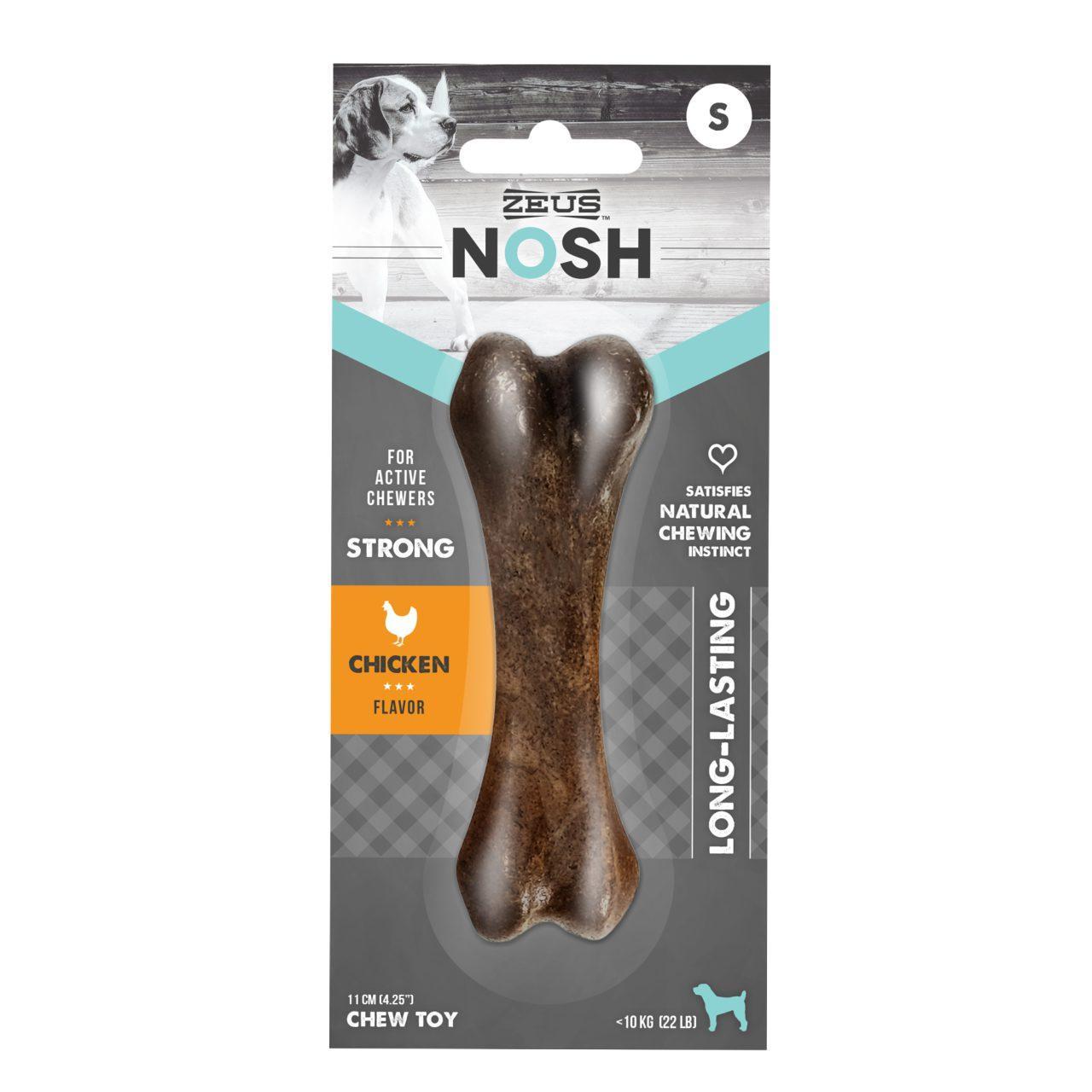 Zeus Nosh Strong Chew Bone, Chicken Flavour, Small