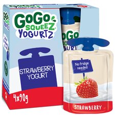 Gogo Squeez Yogurt Snack Strawberry 4X85g