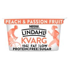 Lindahls Kvarg Peach & Passion Fruit 150G Pot