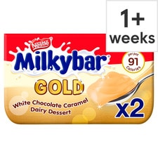 Milkybar Gold White Chocolate Caramel Dessert 2X65g