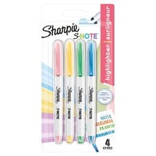 Sharpie S. Note Highlighters 4 Pack