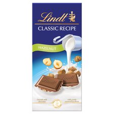 Lindt Classic Recipe Hazelnut Milk Chocolate Bar 100g