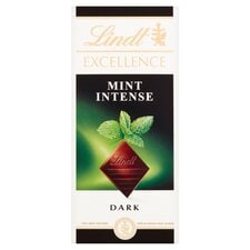 Lindt Excellence Mint Iintense Chocolate Bar 100G