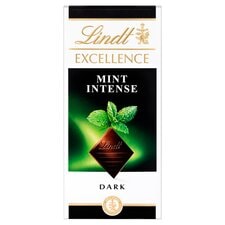 Lindt Excellence Mint Iintense Chocolate Bar 100G