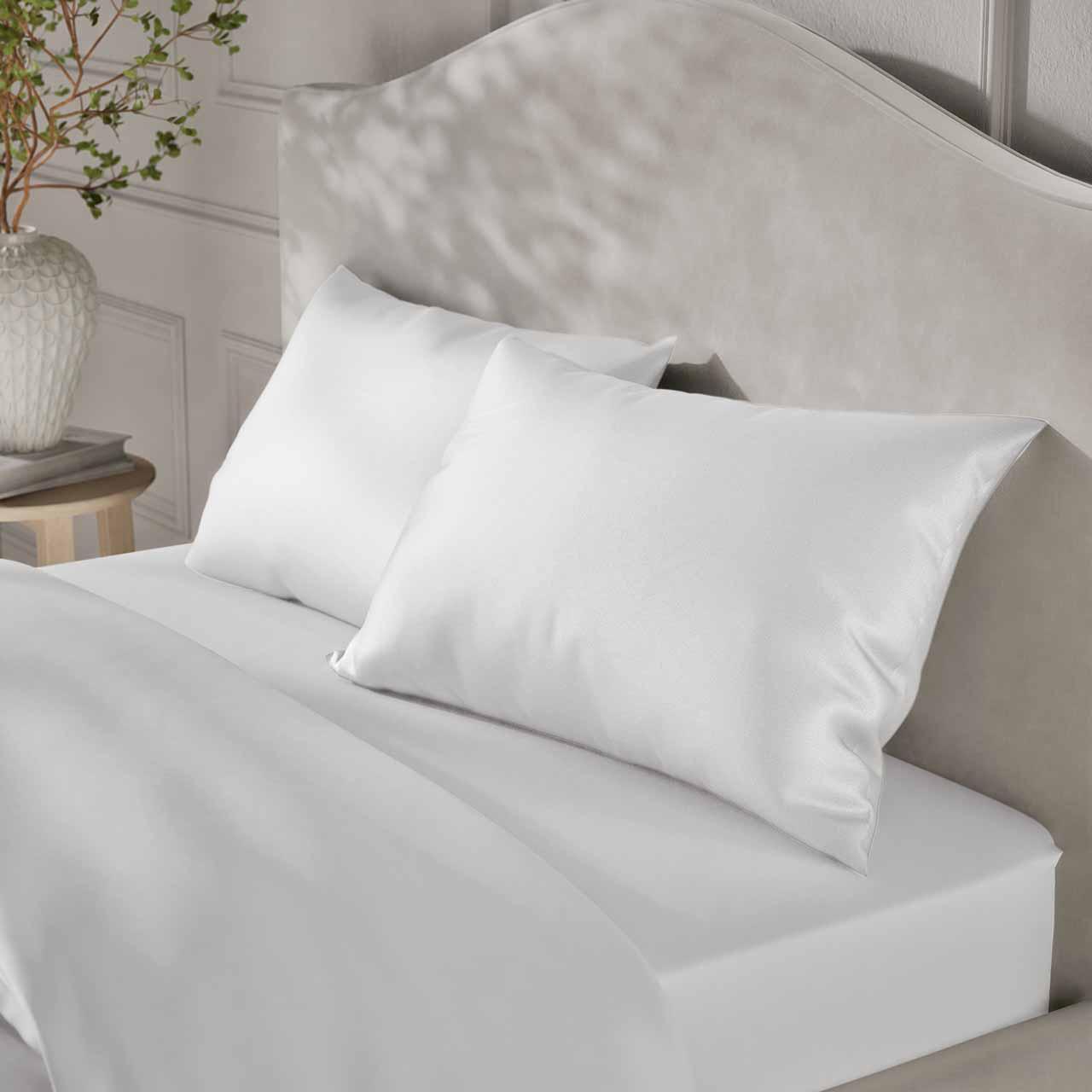 M&S Mulberry Silk Pillowcase, White