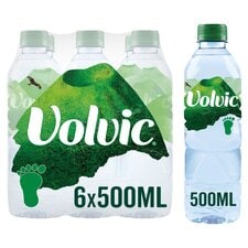 Volvic Natural Bottled Mineral Still Water Multipack 6x500ml