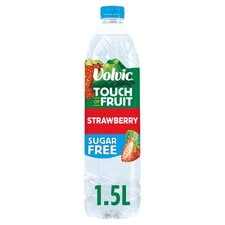 Volvic Touch of Fruit Strawberry Sugar Free Still Flavoured Water 1.5L