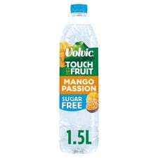 Volvic Touch of Fruit Mango & Passion Fruit Sugar Free Still Flavoured Water 1.5L