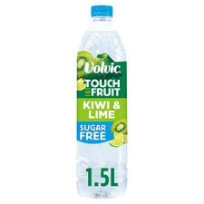 Volvic Touch of Fruit Kiwi & Lime Sugar Free Still Flavoured Water 1.5L