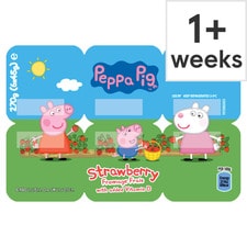 Peppa Pig Strawberry Kids Yoghurt Pots 6x45g