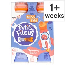 Petits Filous Strawberry Lunchbox Kids Yoghurt Drink 4x100g