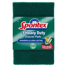 Spontex Heavy Duty Scourer Pads 3 Pack