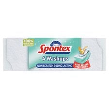 Spontex Washups Non Scratch Value 4 Pack