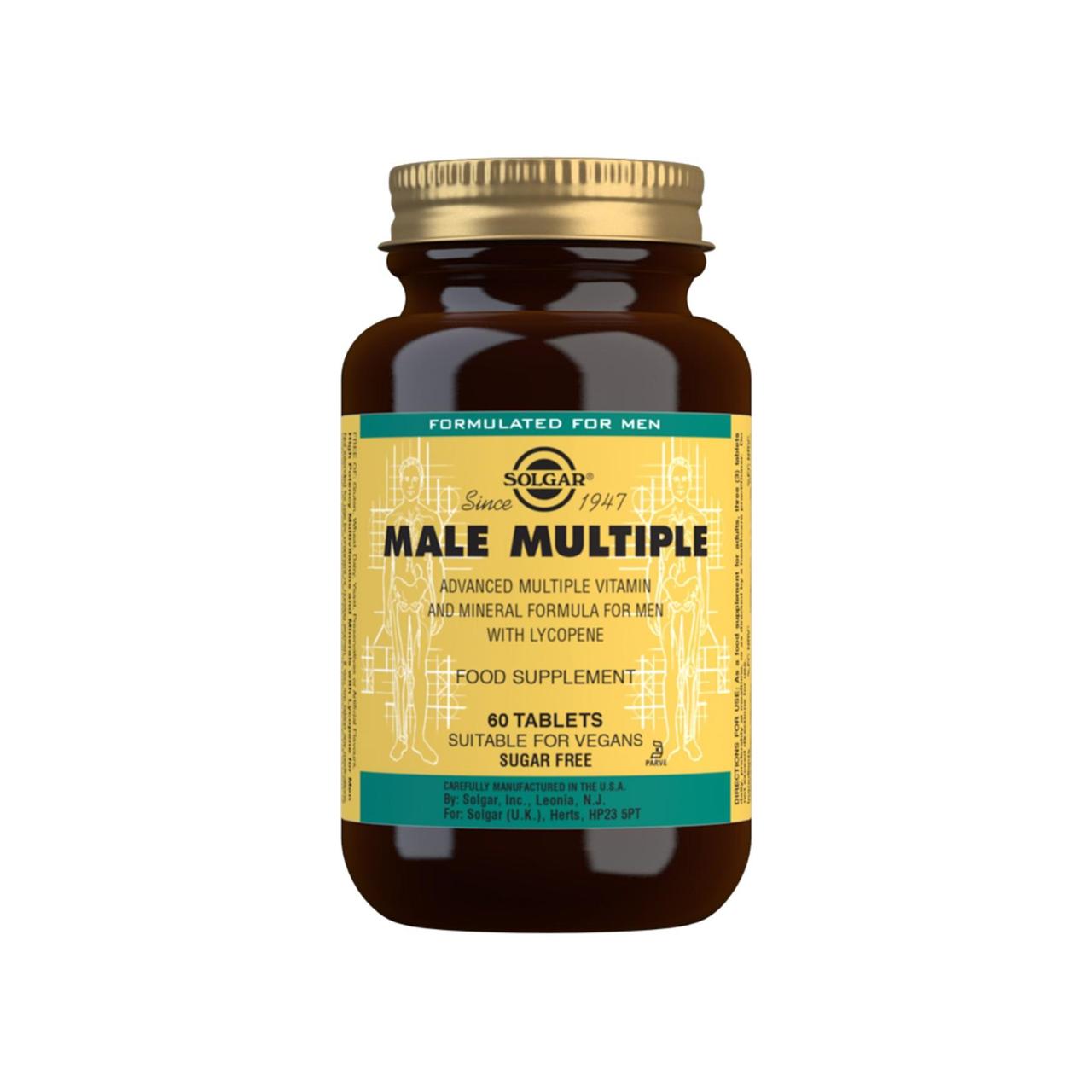 Solgar Male Multiple Multivitamin Supplement Tablets 