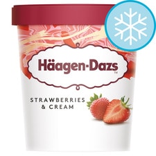 Haagen-Dazs Strawberries And Cream Ice Cream 460Ml