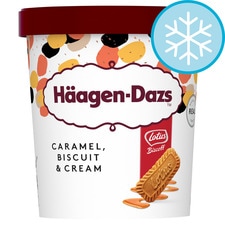 Haagen-Dazs Lotus Biscoff Caramel & Cream Ice Cream Tub 460ml