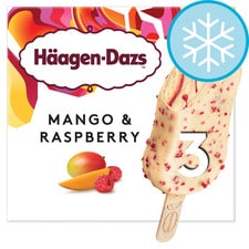 Haagen Dazs Mango & Raspberry Ice Cream Stick Bar 3X80ml