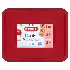 Pyrex Cook & Freeze Storage Dish Cherry Lid 2.6L