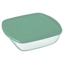 Pyrex Cook & store Light Green Square Storage Dish 2.2L