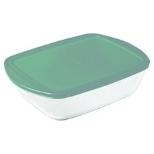 Pyrex cook & store Light Green Rectangle Storage Dish 1.2L