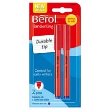 Berol Handwriting Pens, Round Shape, Black Ink, 2 Count