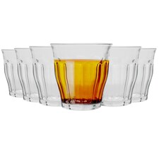 Duralex Picardie Drinking Glasses - 160ml Tumblers for Water, Juice - Pack of 6