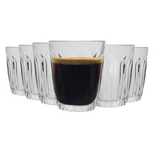 Duralex Provence Shot Glass Espresso Cups - 90ml Drinking Glasses - Pack of 6