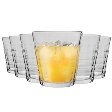 Duralex Prisme Drinking Glasses - 275ml Tumblers for Water, Juice - Clear - Pack of 6