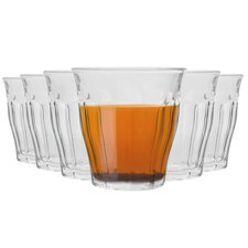 Duralex Picardie Drinking Glasses - 130ml Tumblers for Water, Juice - Pack of 6