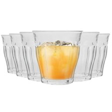 Duralex Picardie Drinking Glasses - 200ml Tumblers for Water, Juice - Clear - Pack of 6