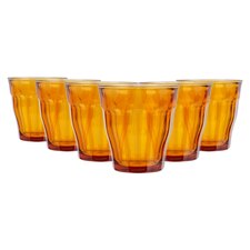 Duralex Picardie Glass Tumblers - 250ml - Amber - Pack of 6