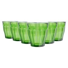 Duralex Picardie Glass Tumblers - 250ml - Jungle Green - Pack of 6