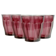 Duralex Picardie Glass Tumblers - 250ml - Plum - Pack of 4