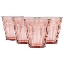 Duralex Picardie Glass Tumblers - 250ml - Pink - Pack of 4