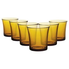 Duralex Lys Tumbler Glasses - 210ml - Amber - Pack of 6