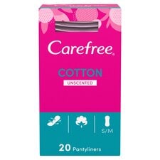 Carefree Panty Liners Pads Folded Breathable Pack of 20