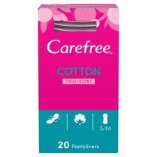 Carefree Normal with Cotton Extract Panty Liners Pads Pack of 20