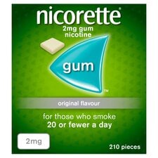 Nicorette Stop Smoking Aid 2mg Nicotine Gum - Original 210s