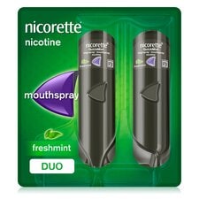 Nicorette QuickMist Duo Nicotine Mouthspray - Freshmint 2 x 150 sprays 1mg