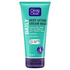 Clean & Clear Deep Action Cream Face Wash and Cleanser 150ml