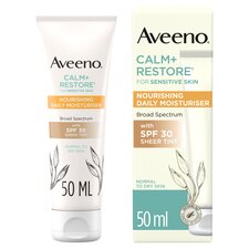 Aveeno Face CALM & RESTORE Face Cream Moisturiser with SPF30 50ml