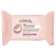 L'oreal Fine Flowers Cleansing Wipes Dry Sensitive 25S