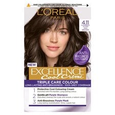 L'Oreal Paris Excellence Core 4.11 Ultra Ash Brown Permanent Hair Dye