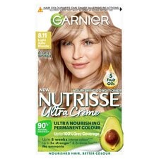 Garnier Nutrisse Naturals 8.11 Light Ashy Permanent Hair Dye