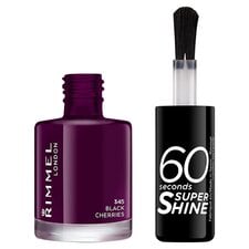 Rimmel Nailpolish 60 Seconds Black Cherries 8Ml