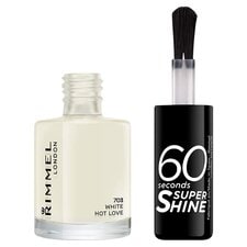 Rimmel 60 Sec Nail Polishwhite Hot Love