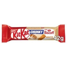 Kit Kat Chunky Biscoff White Chocolate Bar 42g