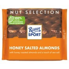 Ritter Sport Honey-Salt Flavoured Almonds in Milk Chocolate 100 g